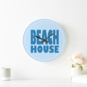 ビーチハウスモダンコースタルアクリル壁時計 ラージ壁時計 (ホーム)