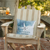 ビーチハウスモダンホワイトヒトデの姓 アウトドアクッション (椅子)