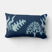 ビーチハウスモノグラム装飾用クッション ランバークッション (裏面)