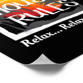 ビーチハウスルールサマーバケーションTシャツギフト ポスター (角)