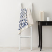 ビーチハウスルールズコースタルブルーファミパーソナライズされたリー シェルパブランケット (インサイチュ)