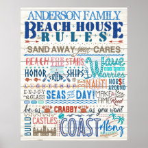 ビーチハウスルールファミリーコテージ |沿岸カスタム沿岸