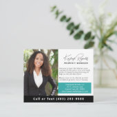 ビーチハウスレンタルプロパティマネージャーQRコードフォト ポストカード (スタンド正面)