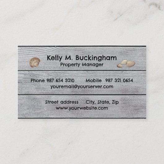 ビーチハウスレンタル名刺 名刺 (裏面)