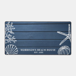 ビーチハウスヴィンテージシーシェルカスタムズ文字 デスクマット