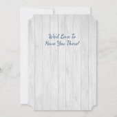 ビーチハウス又はレイクハウス引っ越し祝いパーティー招待状 招待状 (裏面)