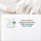 ビーチハウス実在エステート会社差出人住所 ラベル (インサイチュ)