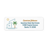 ビーチハウス実在エステート会社差出人住所 ラベル (正面)