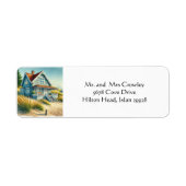 ビーチハウス差出人住所 ラベル (正面)