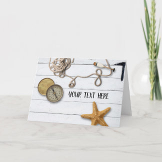 ビーチハウス折り畳みグリーティングカード カード