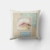 ビーチハウス木製ボードコンチシェルシーホース クッション (裏面)