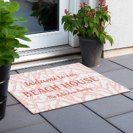 ビーチハウス海コーラルブランチ海岸 ドアマット