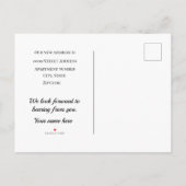 ビーチハウス移動 案内ポストカード (裏面)