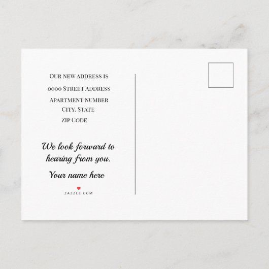 ビーチハウス移動 案内ポストカード (裏面)