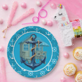 ビーチハウス紙プレート ペーパープレート (パーティー)