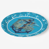 ビーチハウス紙プレート ペーパープレート (アングル)