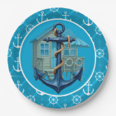 ビーチハウス紙プレート ペーパープレート (正面)