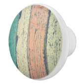 ビーチハウス絵を描ウッドオセアンサイドストライプの セラミックノブ (右)