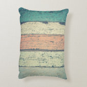 ビーチハウス絵を描ウッドラスストライプのト アクセントクッション (裏面(縦))