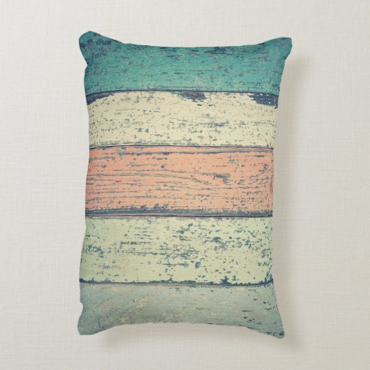 ビーチハウス絵を描ウッドラスストライプのト アクセントクッション (裏面(縦))