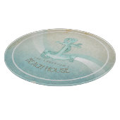 ビーチハウス航海のいかりアンドロープアクアID623 カッティングボード (角)