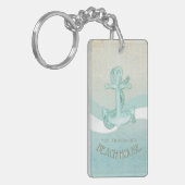 ビーチハウス航海のいかりアンドロープアクアID623 キーホルダー (正面左)