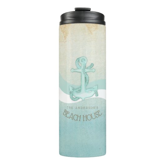 ビーチハウス航海のいかりアンドロープアクアID623 タンブラー (正面)