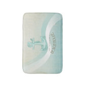 ビーチハウス航海のいかりアンドロープアクアID623 バスマット (正面縦)