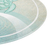 ビーチハウス航海のタートルアクアブルーID623 カッティングボード (角)