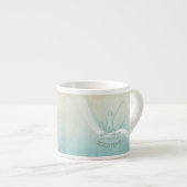 ビーチハウス航海のフィッシャーマンアクアブルーID623 エスプレッソカップ (正面右)