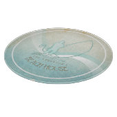 ビーチハウス航海のフィッシャーマンアクアブルーID623 カッティングボード (角)