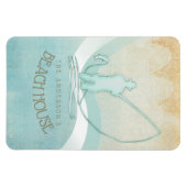 ビーチハウス航海のフィッシャーマンアクアブルーID623 マグネット (横)