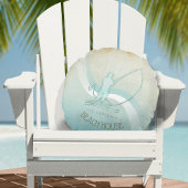 ビーチハウス航海のフィッシャーマンアクアブルーID623 ラウンドクッション