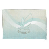 ビーチハウス航海のフィッシャーマンアクアブルーID623 枕カバー (正面)