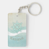 ビーチハウス航海のボートヘルムアクアブルーID623 キーホルダー (裏面)