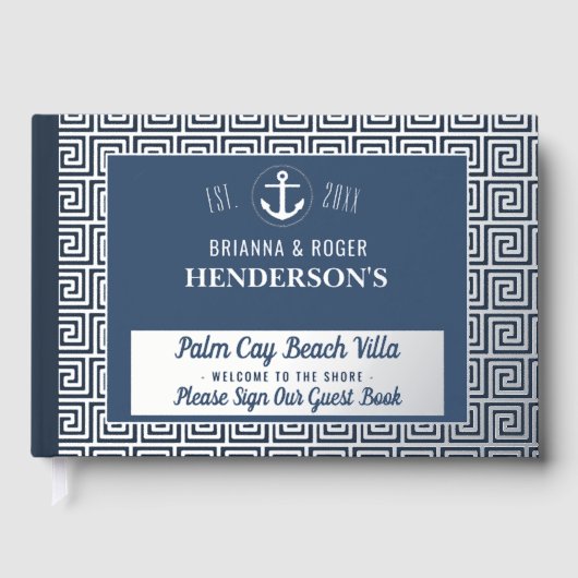 ビーチハウス航海の鍵バケーションレンタルシルバー ゲストブック (正面)