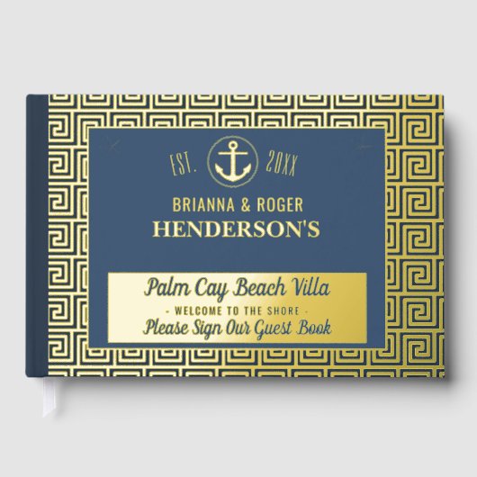 ビーチハウス航海の鍵バケーションレンタル金ゴールド ゲストブック (正面)