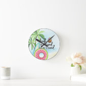 ビーチハウス装飾 ラウンド壁時計 (ホーム)