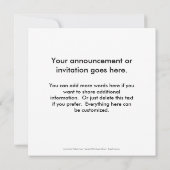 ビーチハウス-アかわいらしートカスタマイズITパーソナル 招待状 (裏面)