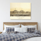 ビーチハウス、シージルト、モンマス株式会社、NJ キャンバスプリント (インサイチュ (寝室))