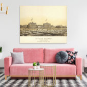 ビーチハウス、シージルト、モンマス株式会社、NJ キャンバスプリント (インサイチュ (リビング))