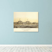 ビーチハウス、シージルト、モンマス株式会社、NJ キャンバスプリント (インサイチュ (ウッドフロア))