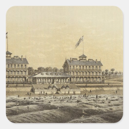 ビーチハウス、シージルト、モンマス株式会社、NJ スクエアシール (正面)