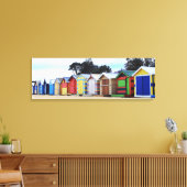 ビーチハウス |ブライトンビーチ（メルボルン） キャンバスプリント (インサイチュ (リビング))