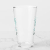 ビーチハウス ヤシの木 アクアブルー ID623 タンブラーグラス (左)