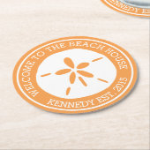 ビーチハウス ラウンドペーパーコースター (アングル)