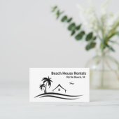 ビーチハウス ヴァケーション レンタル ミニマリスト 名刺 (スタンド正面)