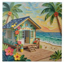 ビーチハウス 海の沿岸アート