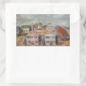 ビーチハウス 長方形シール (バッグ)