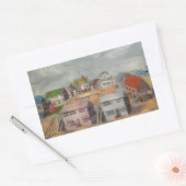 ビーチハウス 長方形シール (封筒)